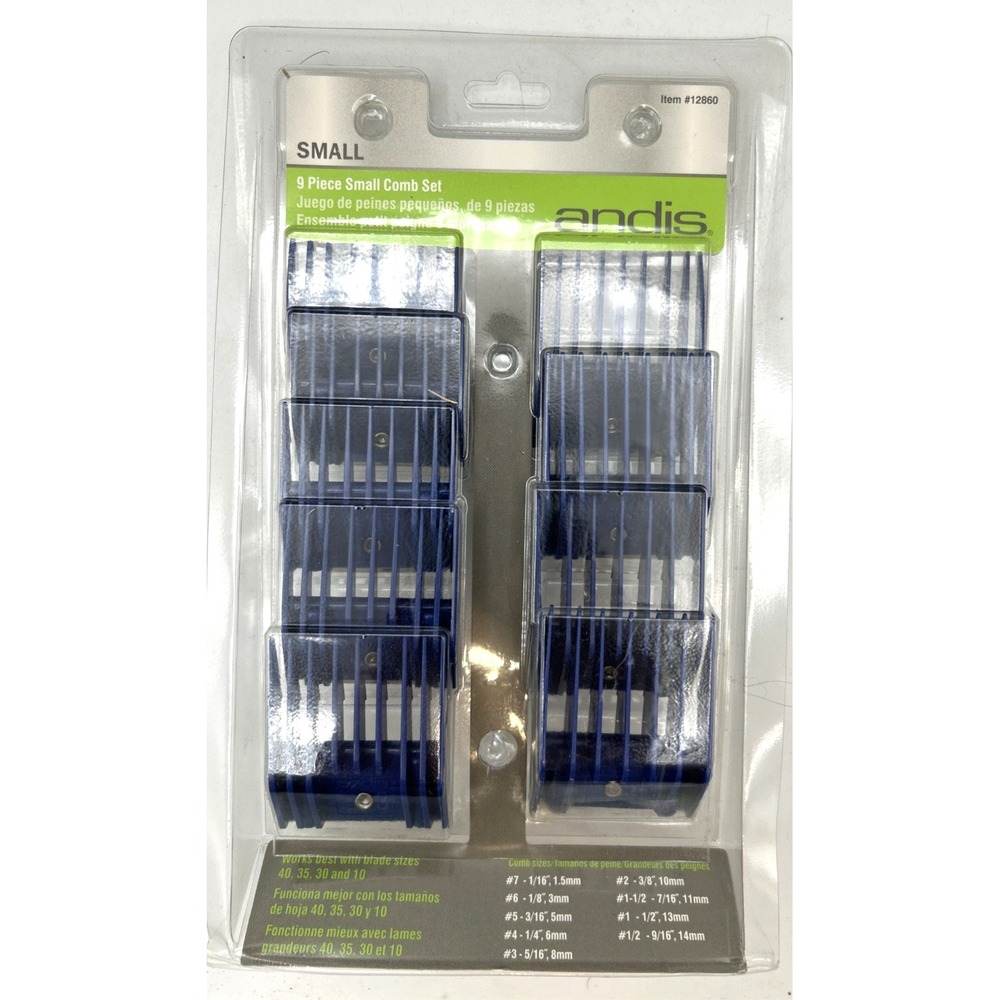 Andis‎ 9 Piece Small Comb Set
